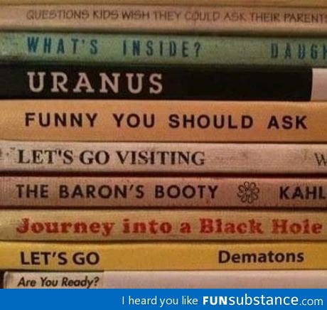 Funny book order!