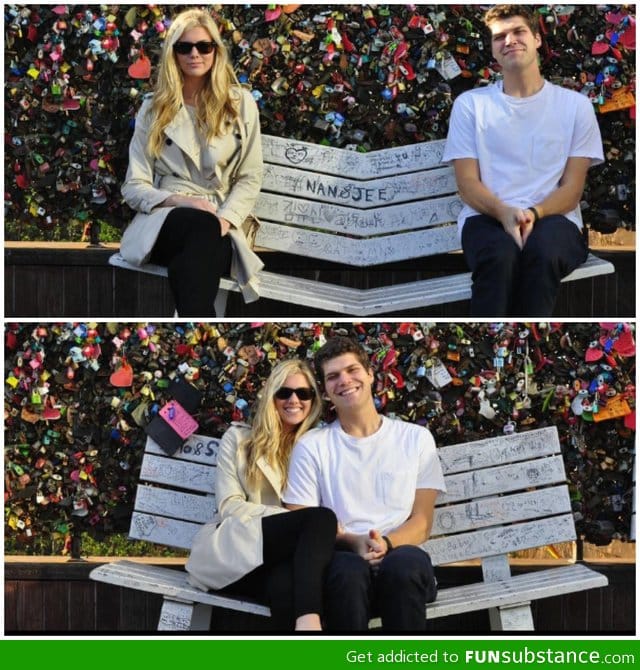 This is called the "first date" bench