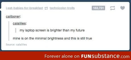 Screen brighter than future
