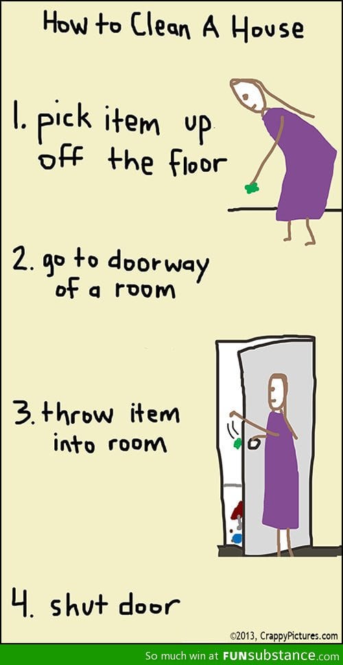 How to clean a house