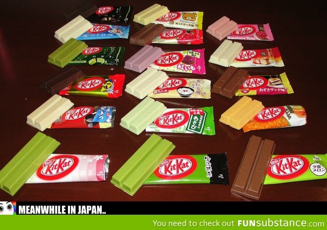 Kitkat flavors in japan