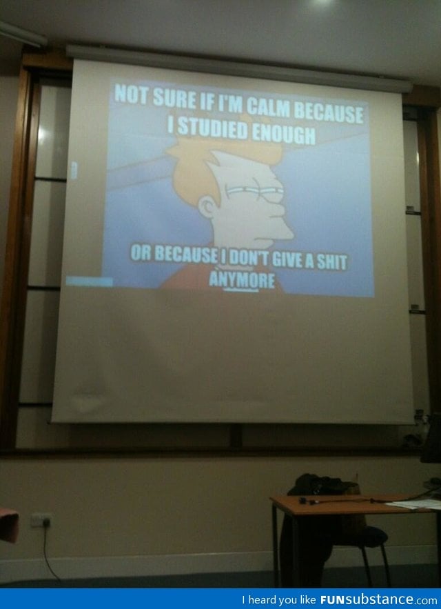 The lecturer nailed it
