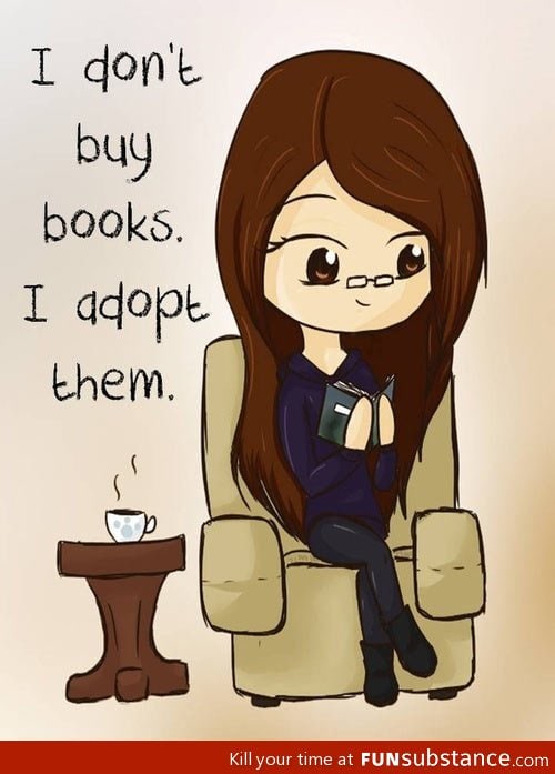 I don't buy books