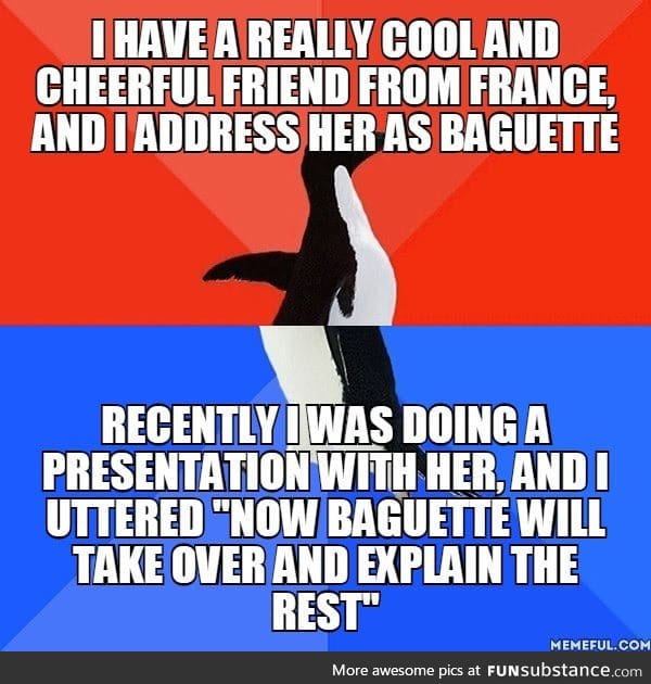 I want to eat baguette