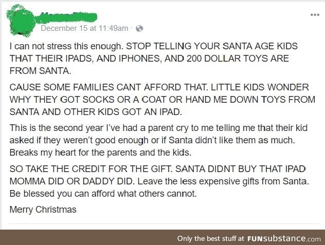 Santa just likes some kids better