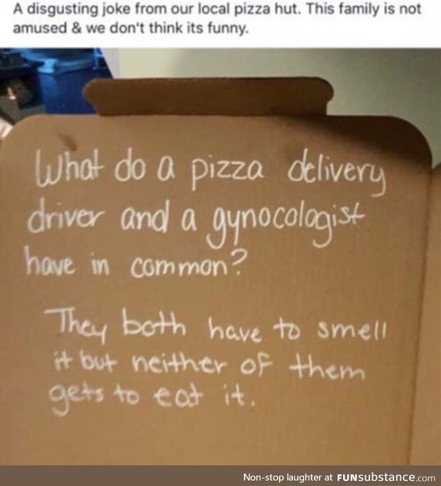 Brilliant pizza joke