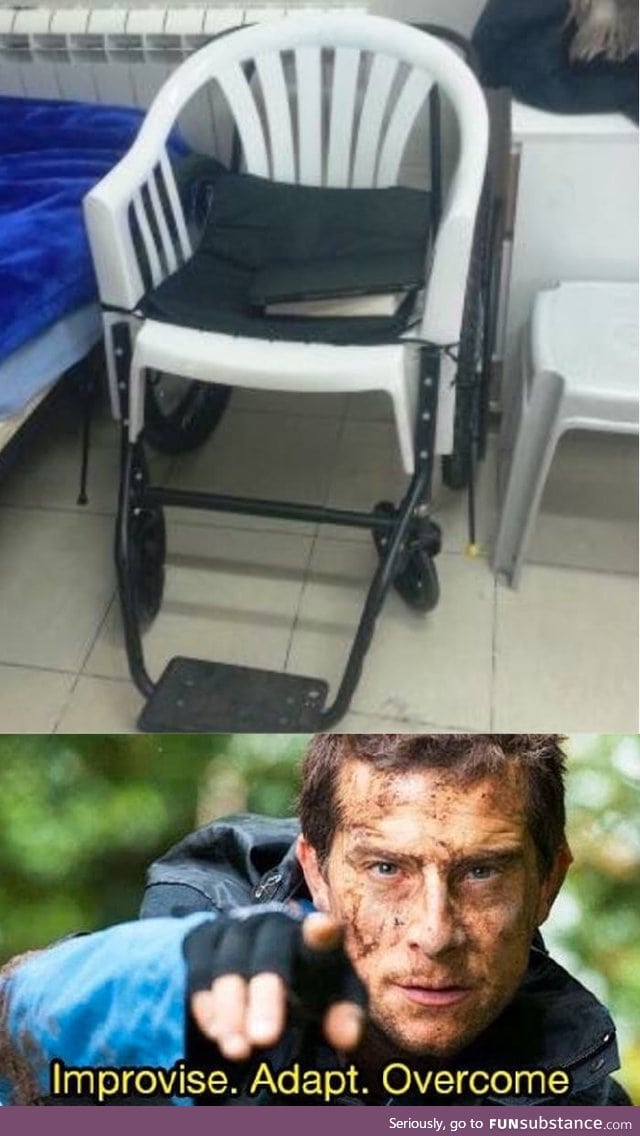 A wheelchair in a hospital in Palestine (one of many)