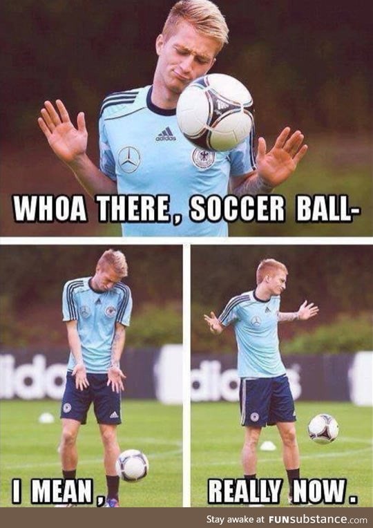 Seriously soccer ball