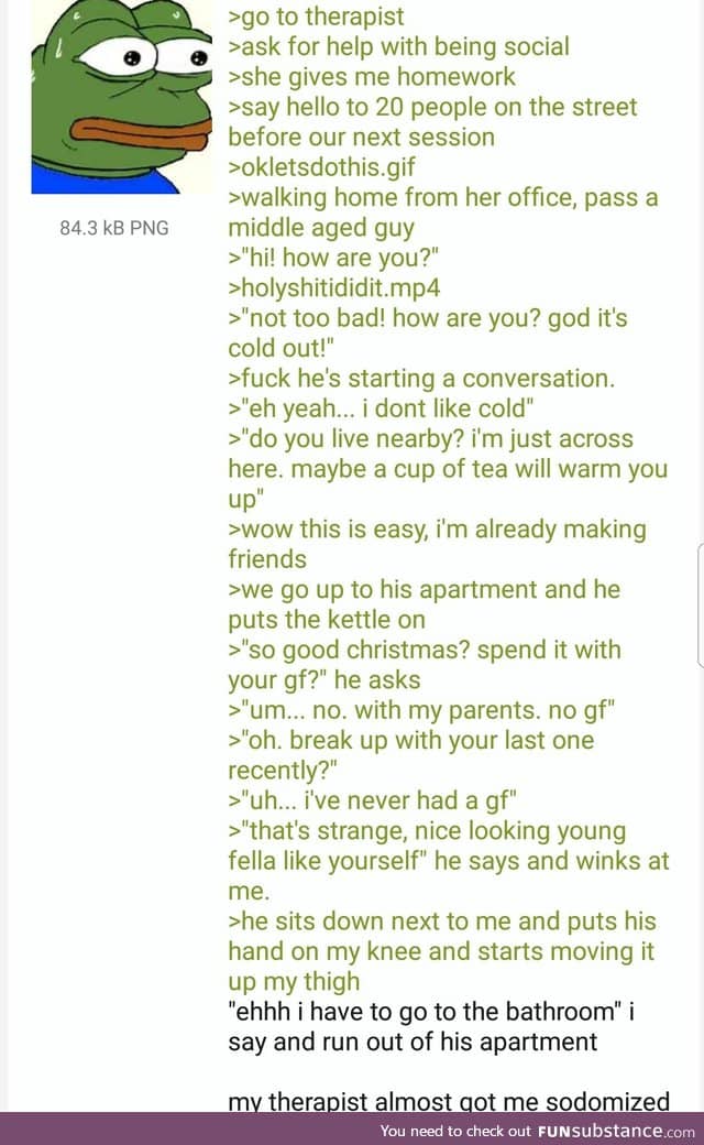 Anon tries being friendly
