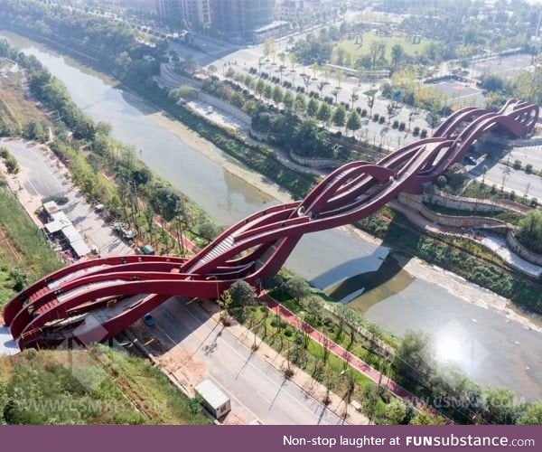 Lucky knot bridge, changsa, china