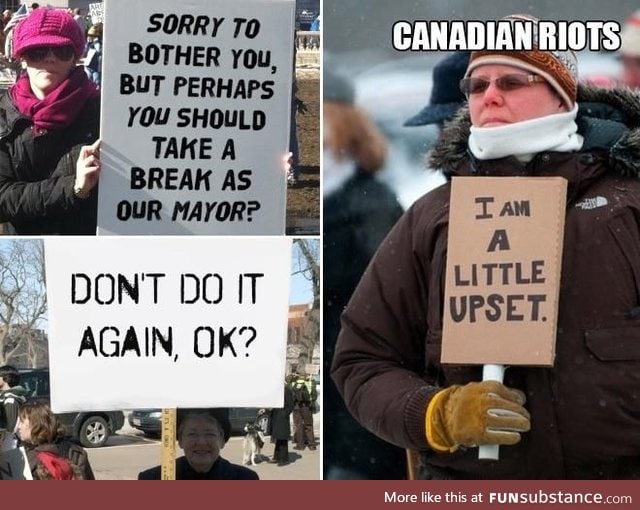 Intense riots in Canada