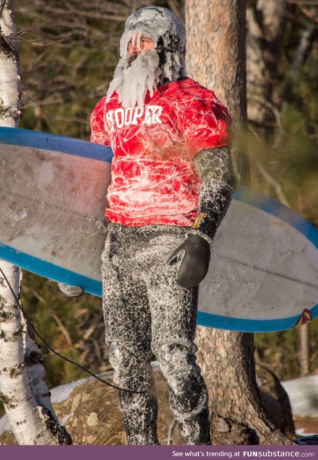 Michigan Surfer After a Day On Lake Superior