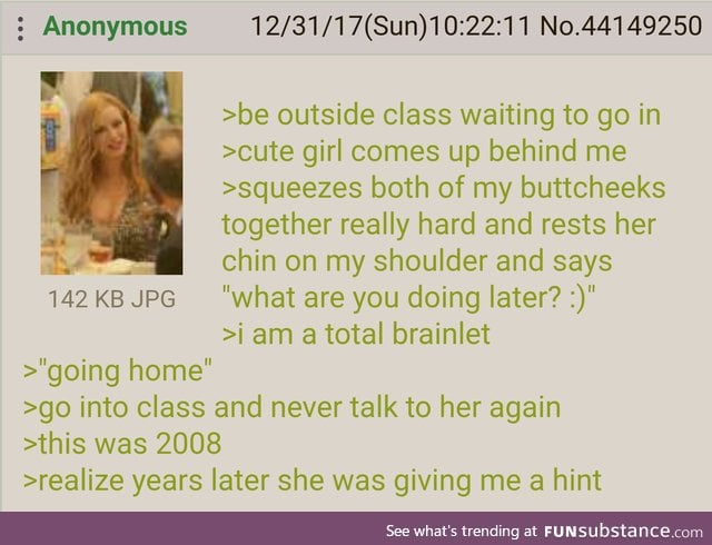 Anon misses an opportunity