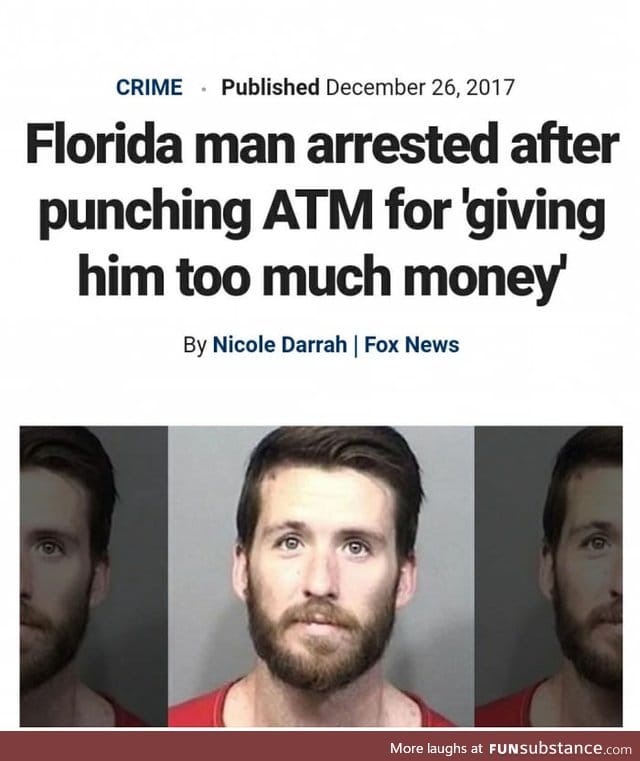 Florida man strikes again