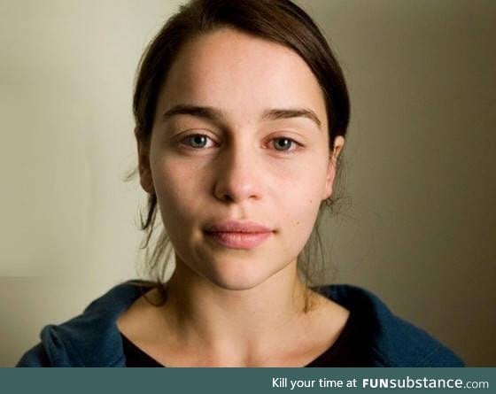 What Emilia Clarke looks like without makeup