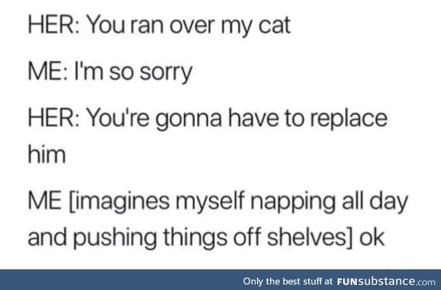 Replace a cat