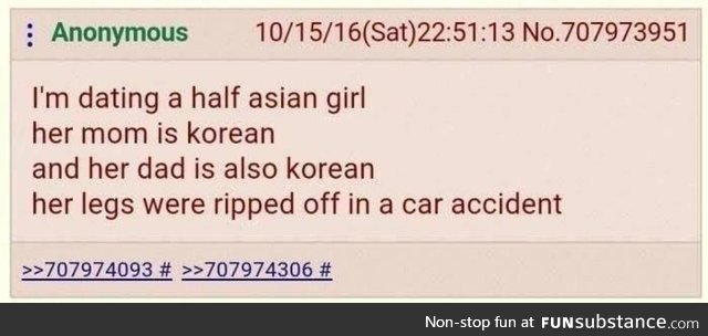 Anon dates a Half Asian