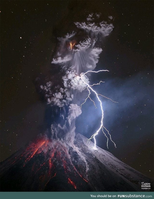 Volcano by photographer Sergio Tapiro