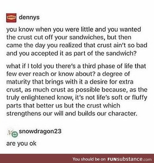 Oh Denny's...(more sandwich stuff)