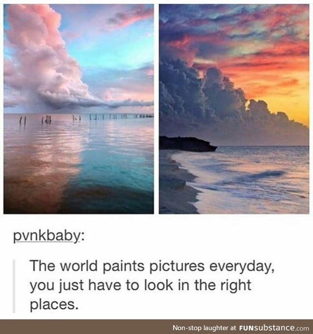 We live in a beautiful world