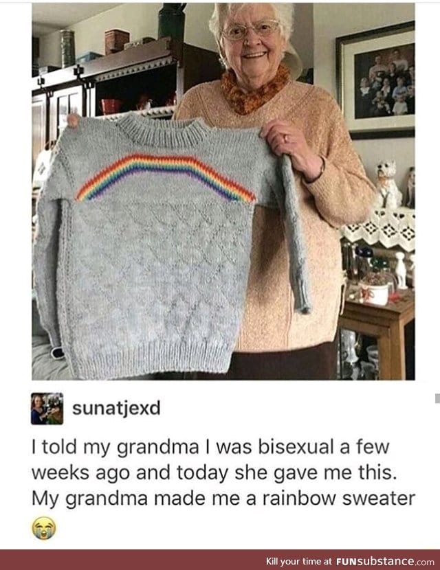 Supportive grandma