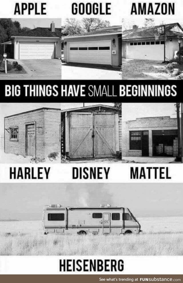 Everything great starts small