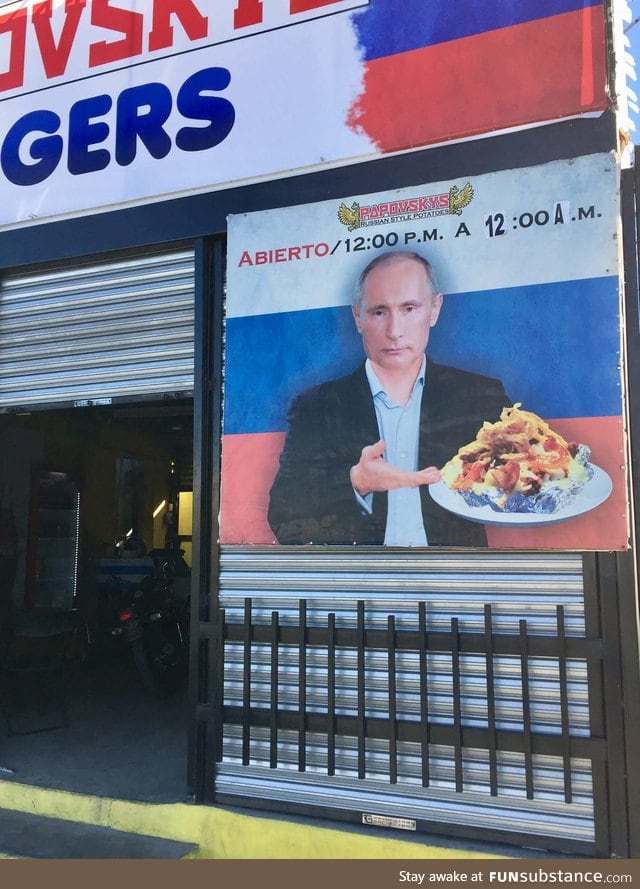 Poutine by Putin somewhere in Mexico