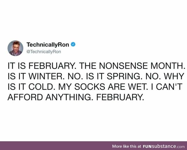February sucks