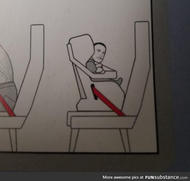 Man-face-baby flight safety rules