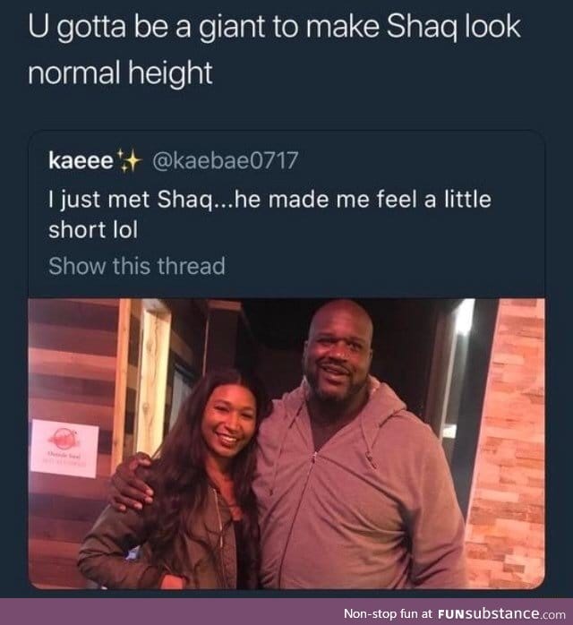 She's a giant