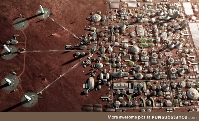 'Mars City' SpaceX concept