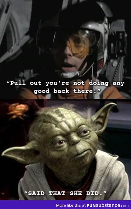 Yoda never misses an opportunity