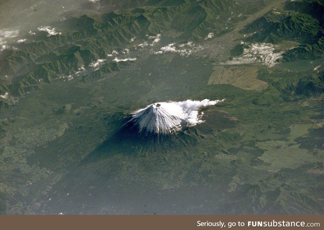 Mt Fuji, photo from the International Space Station