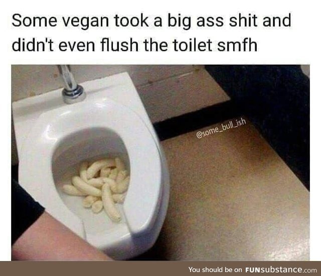 Vegan's poop