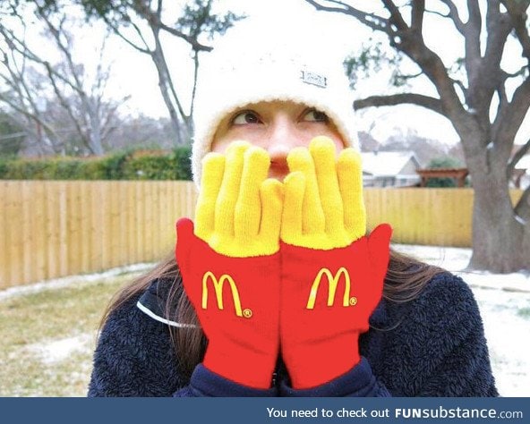 McDonald's made fry gloves