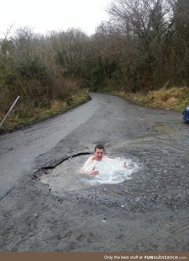 Ireland laughs at your potholes