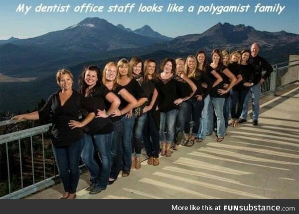 This dentist and his employees.