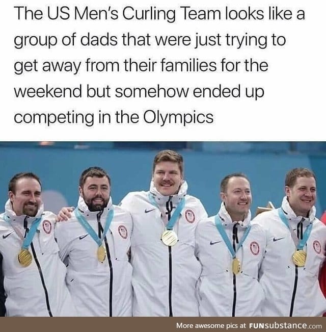 Only dads would be interested in curling