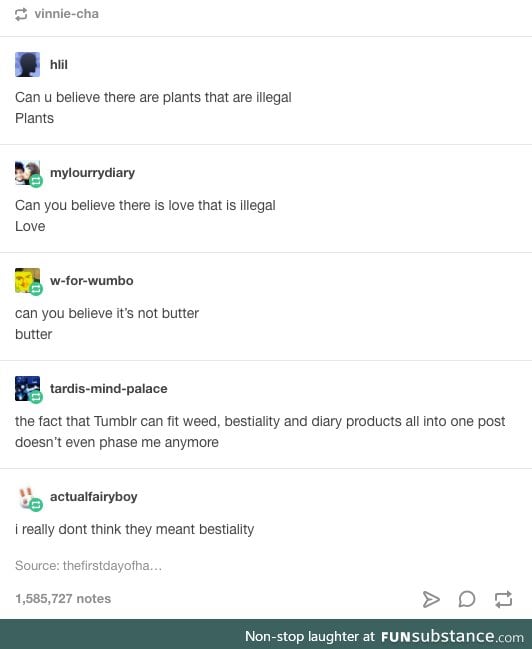 Plants, love, and butter