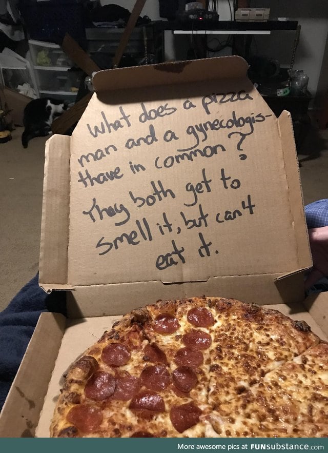 Pizza delivery joke