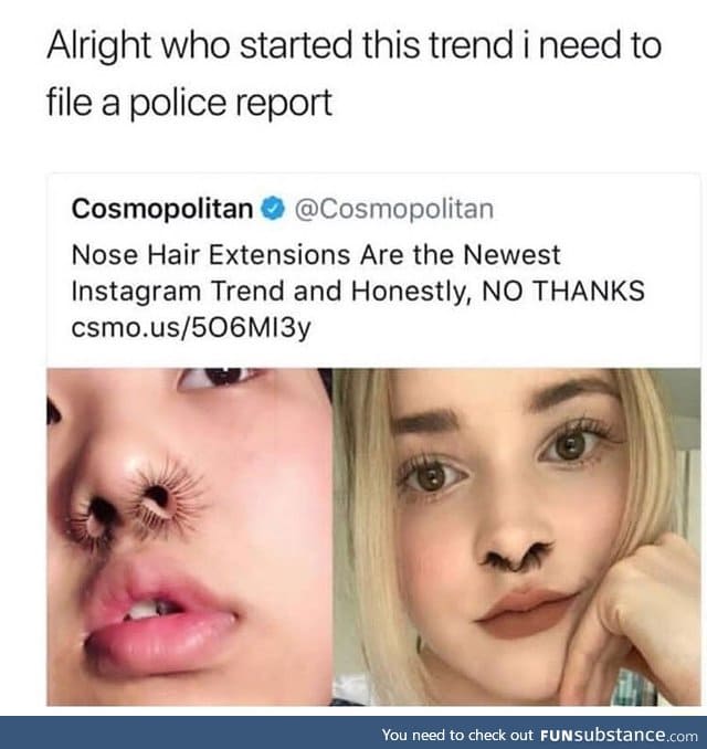 Nose hair extensions