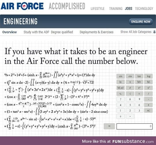 This was actually on the air force website