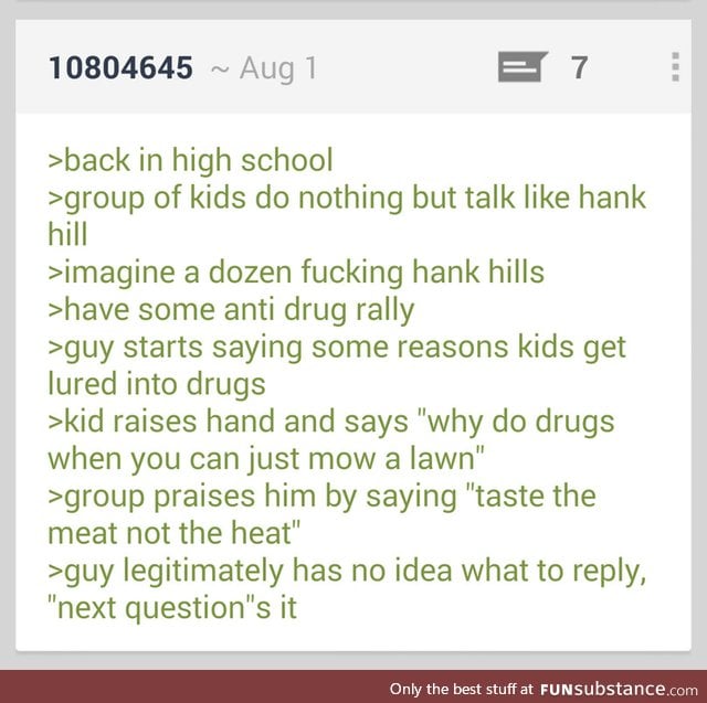 Anon's in an interesting high school
