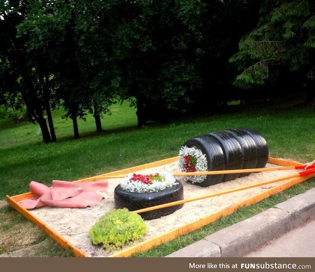 A sushi flower bed