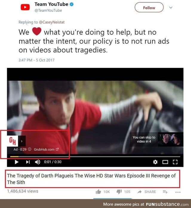 Youtube hypocrisy smh