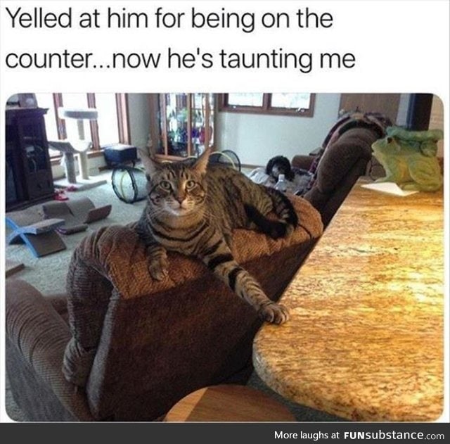 But I’m not on the counter