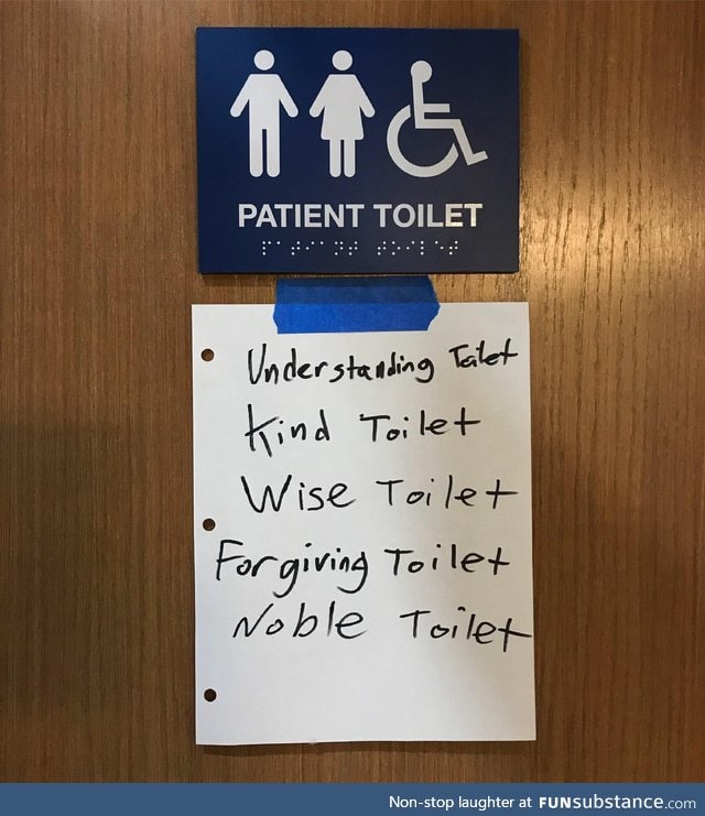 Patient toilet