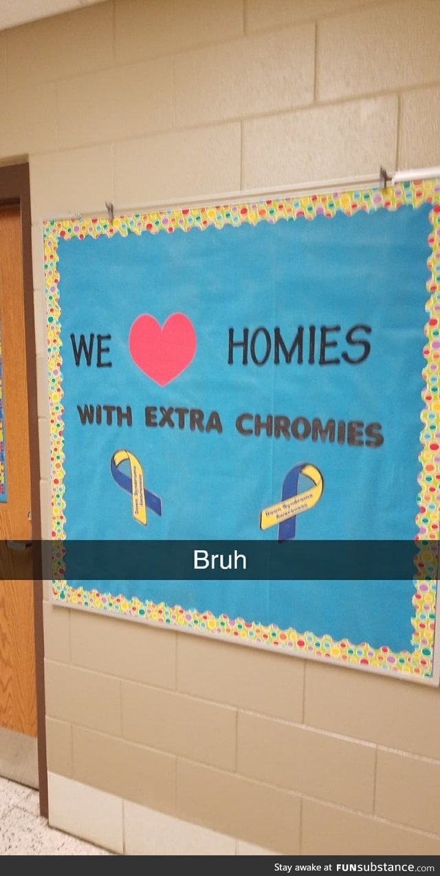 Special needs teachers put this up