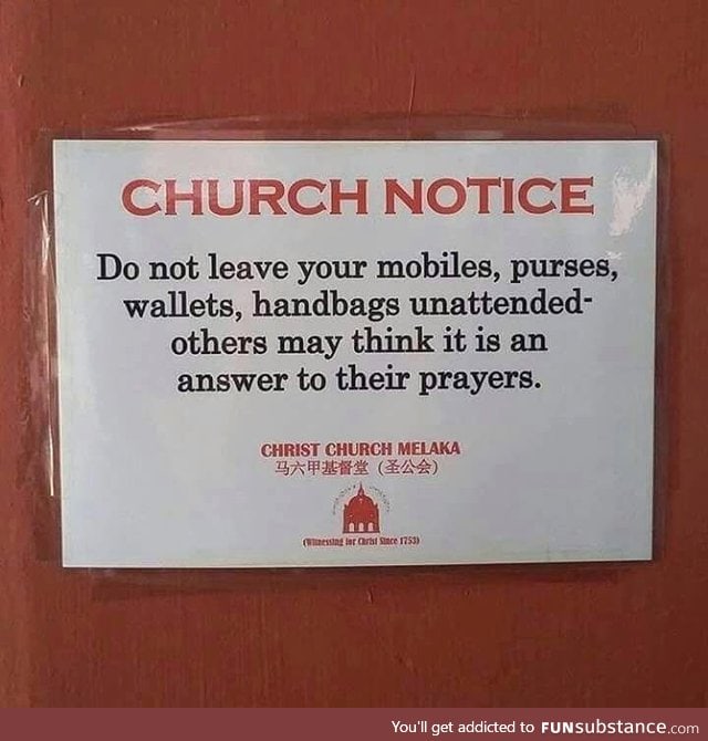 Church notice