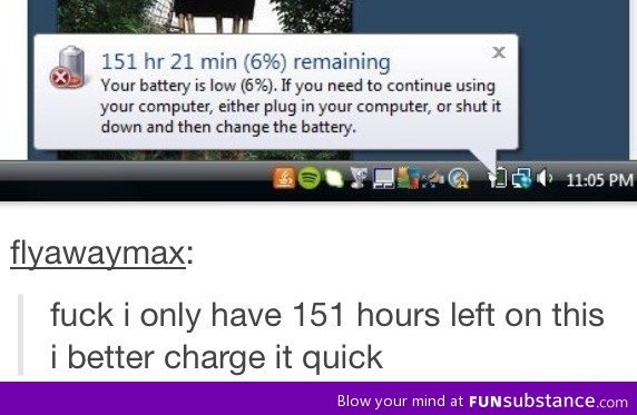 Battery running low